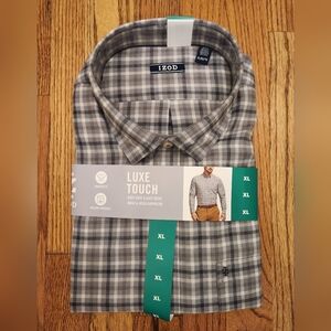 New, Izod Men's Dress Shirt, Luxe Touch